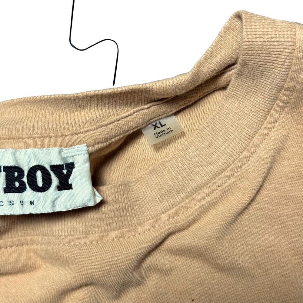 Playboy Golf Hall of Fame Larchmont Long Sleeve T Shirt Tan Mens XL - Picture 4 of 6